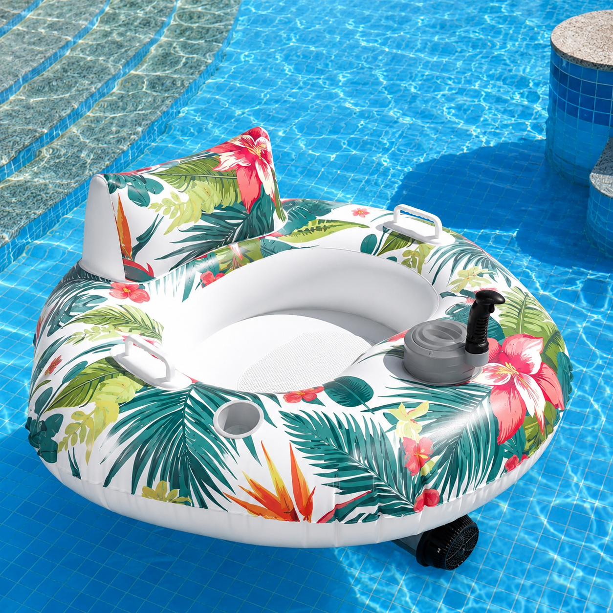 AquaCruze Motorized Pool Float summer style image