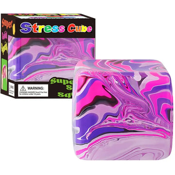 Needoh Textured Cube Squishy Stress Relief Cube Toy