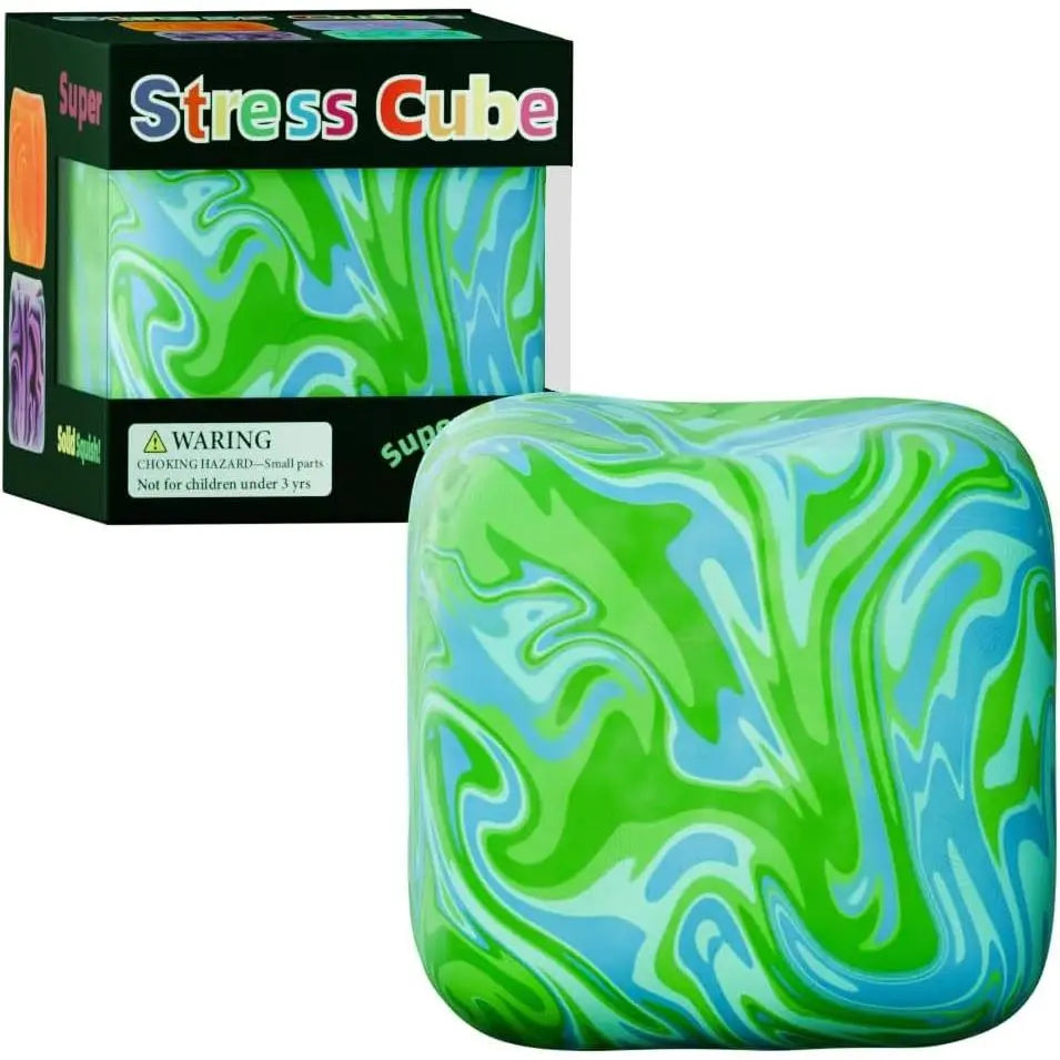 Needoh Textured Cube Squishy Stress Relief Cube Toy