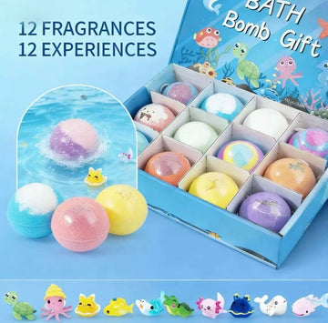 12-Piece Crazy Toy Drop Bath Bomb Set