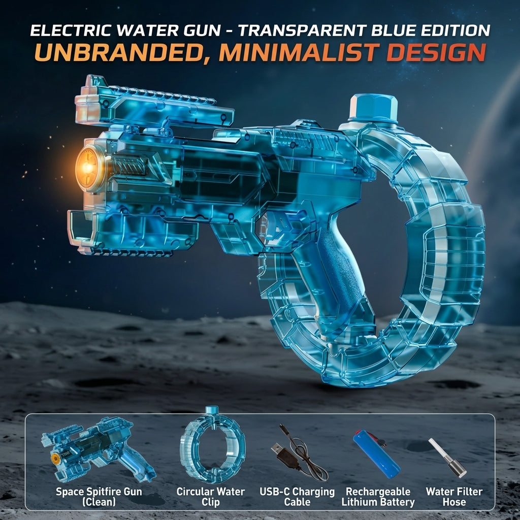 Splash Blaster Electric Water Gun Blue