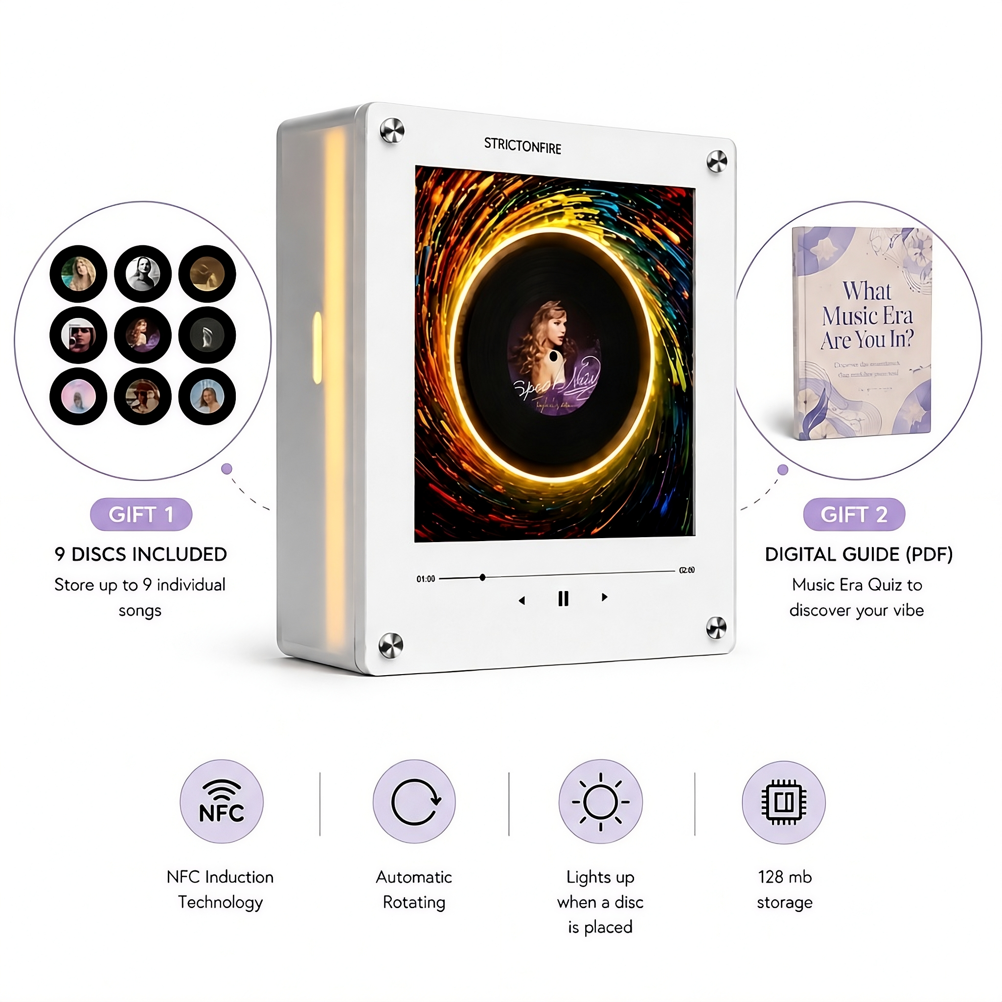 LumiDisc Custom Music Player front image