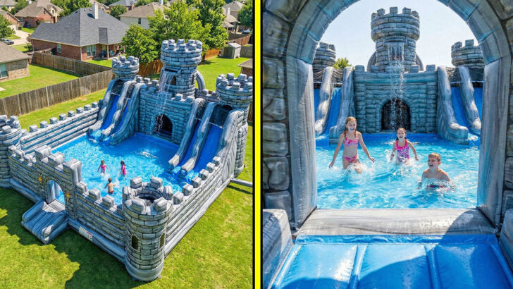 Giant Inflatable Castle Pool